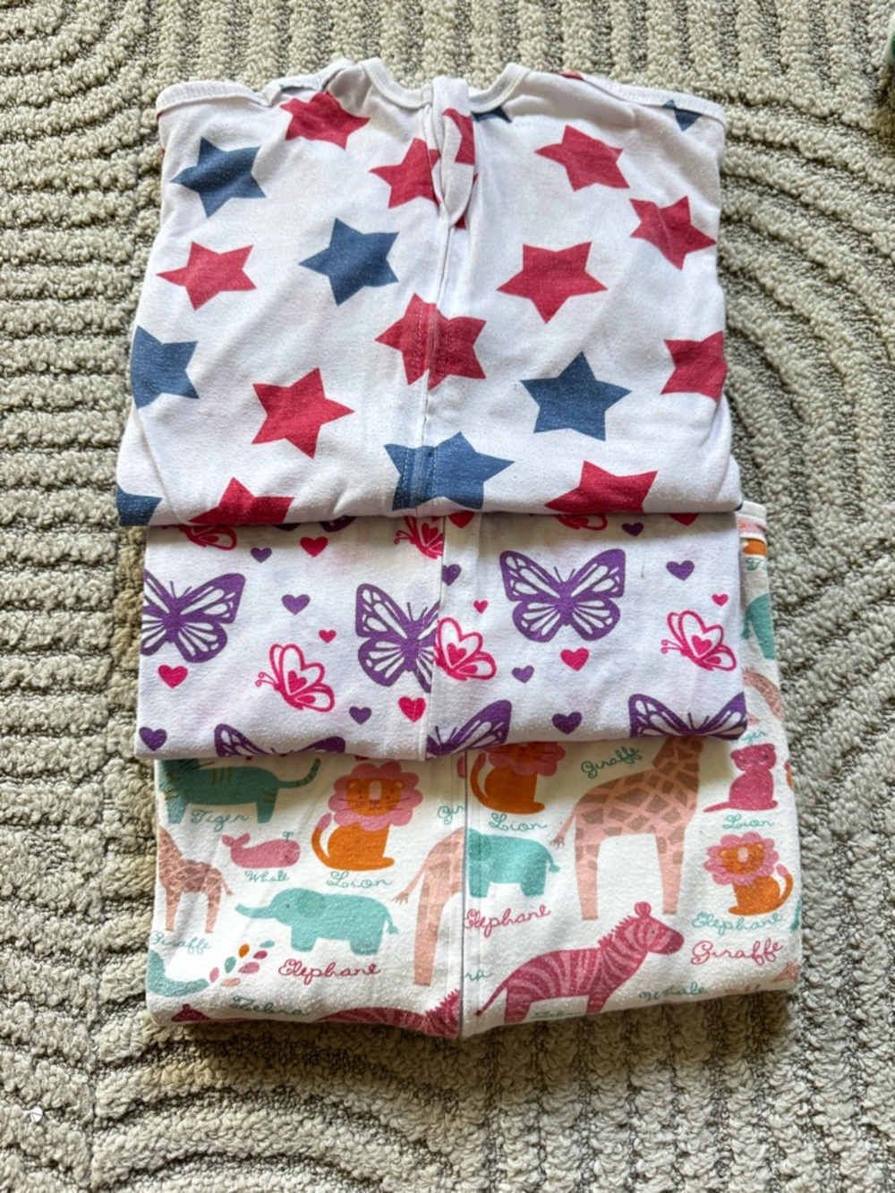 Sleeping Baby Zippadee-Zip sleep sacks bundle of 3!